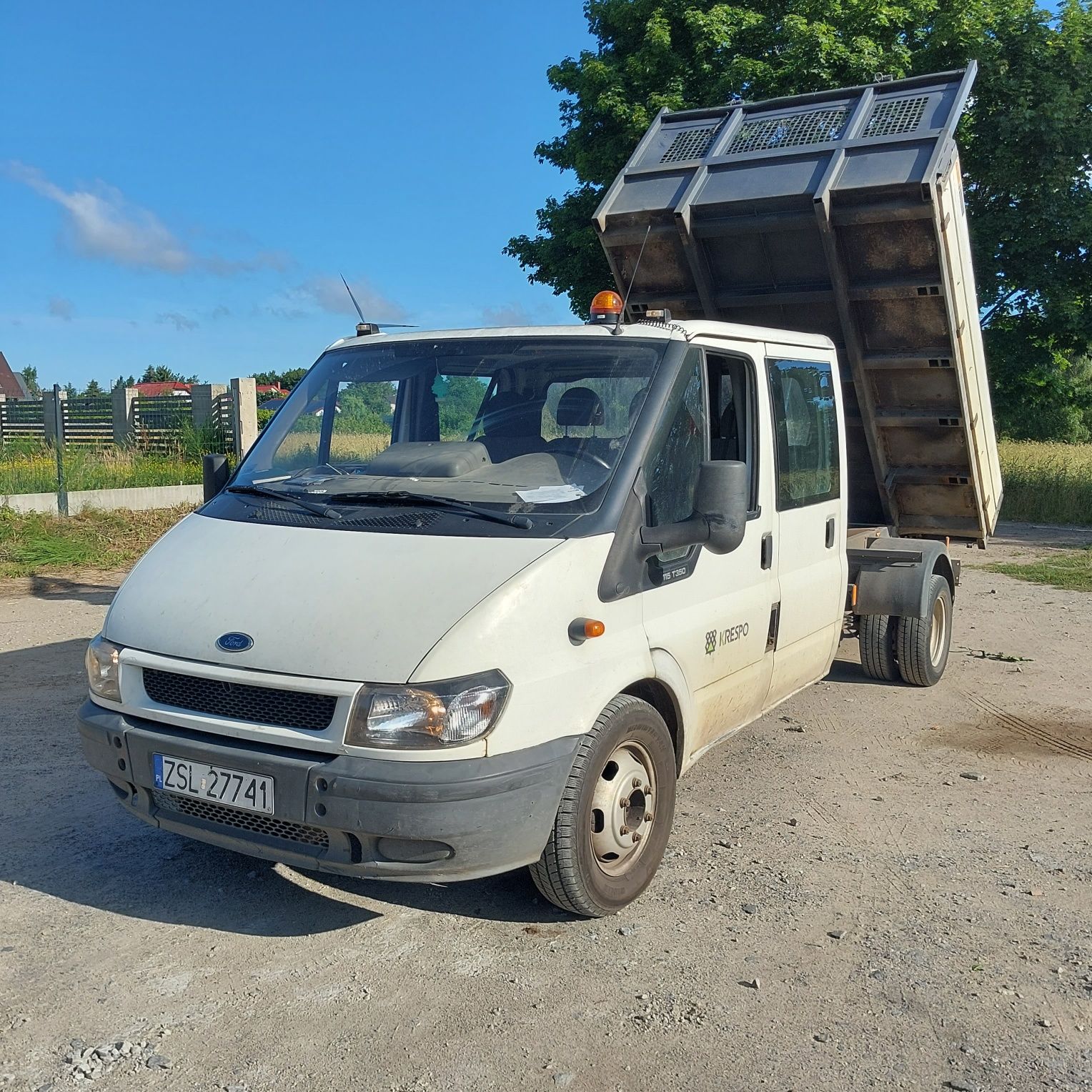 Transit doka wywrotka blizniak