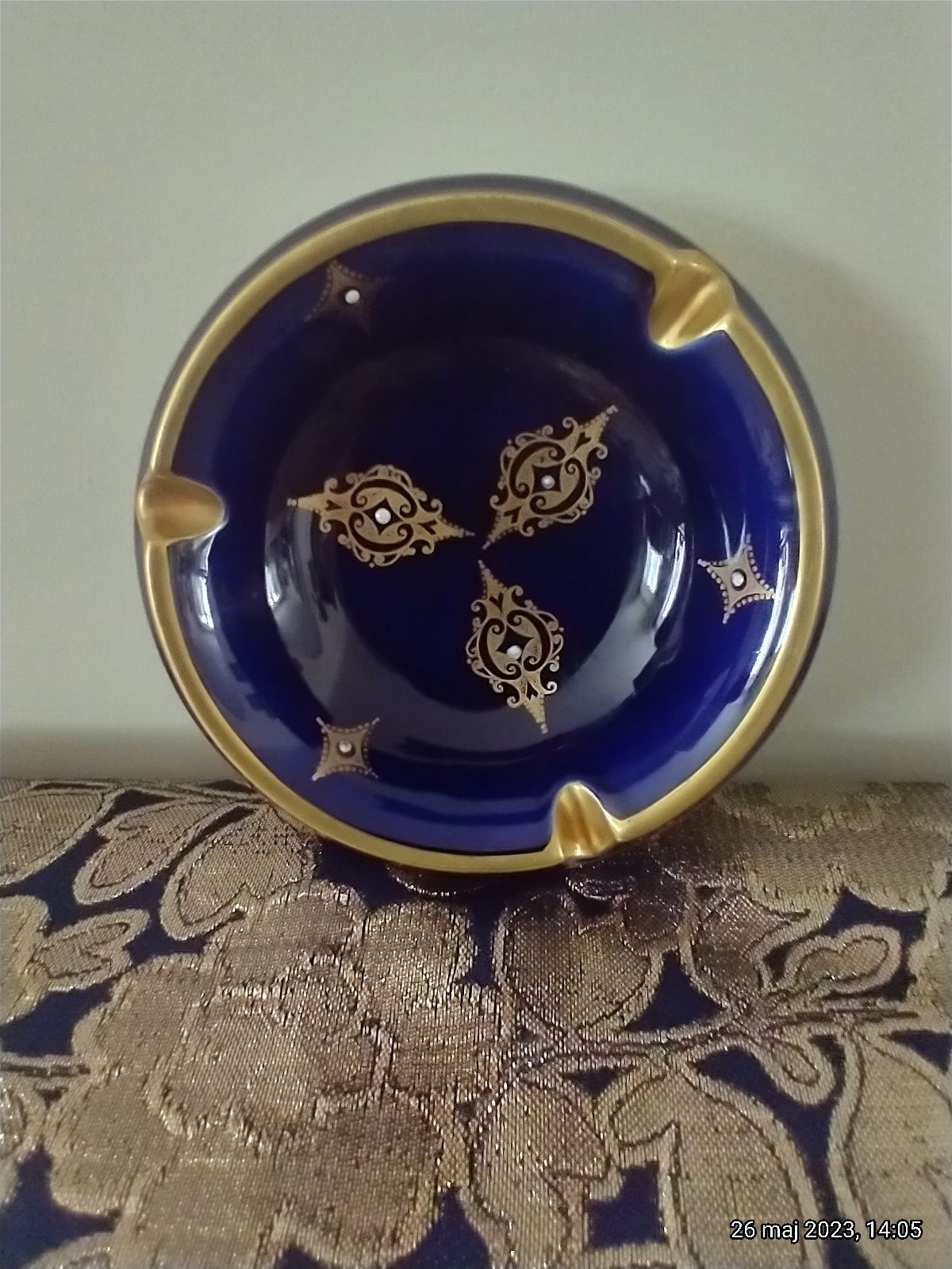Popielniczka porcelanowa Echt Kobalt