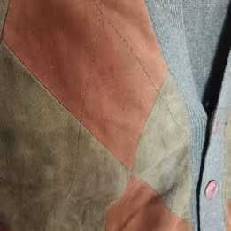 Casaco de malha e pele genuina para homem nº 58 *