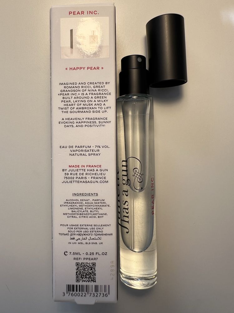 Juliette has a gun pear inc. eau de parfum 7.5 ml, woda perfumowana