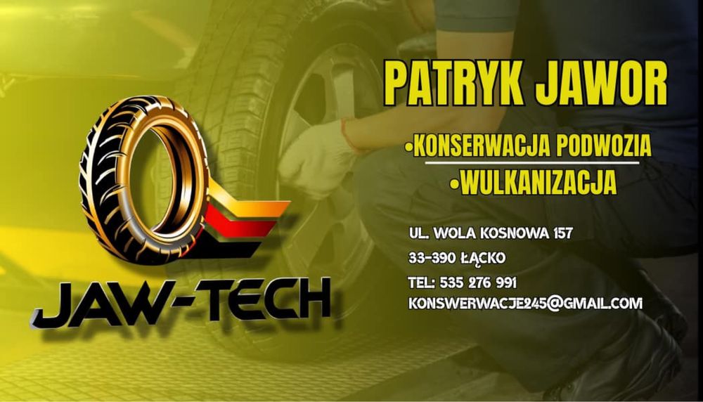 Konserwacja podwozia samochodów osobowych, dostawczych itd.