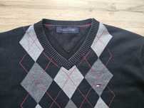 sweter TOMMY HILFIGER meski r. XL L  v-neck - okazja