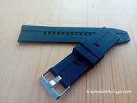 Bracelete 22mm em silicone (Novo) Preta