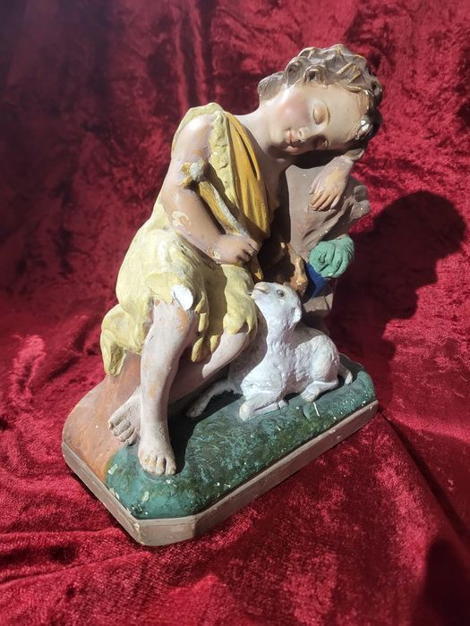 Święty Jan Chrzciciel stara figurka