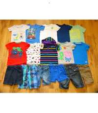 roz 98 paka zestaw ubrań lato dla chłopaka 16 rzeczy spodenki koszulki