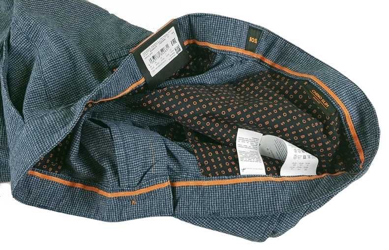 Spodnie Hugo Boss męskie Chino Slim szaroniebieskie nowe oryg. W40/L32