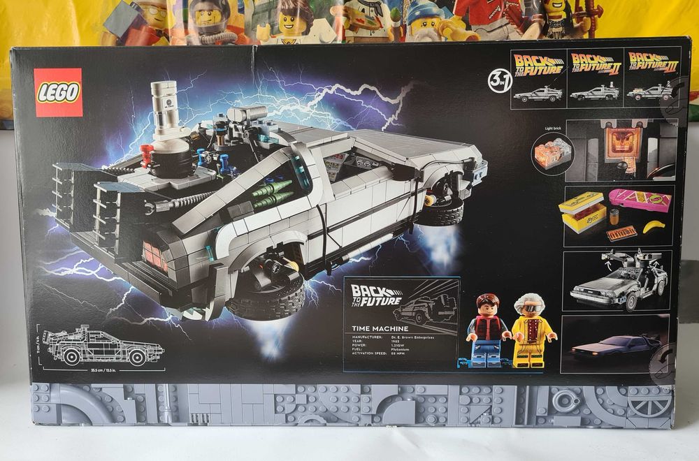 LEGO 10300 Wehikuł czasu z „Powrotu do przyszłości” oryginał + torba