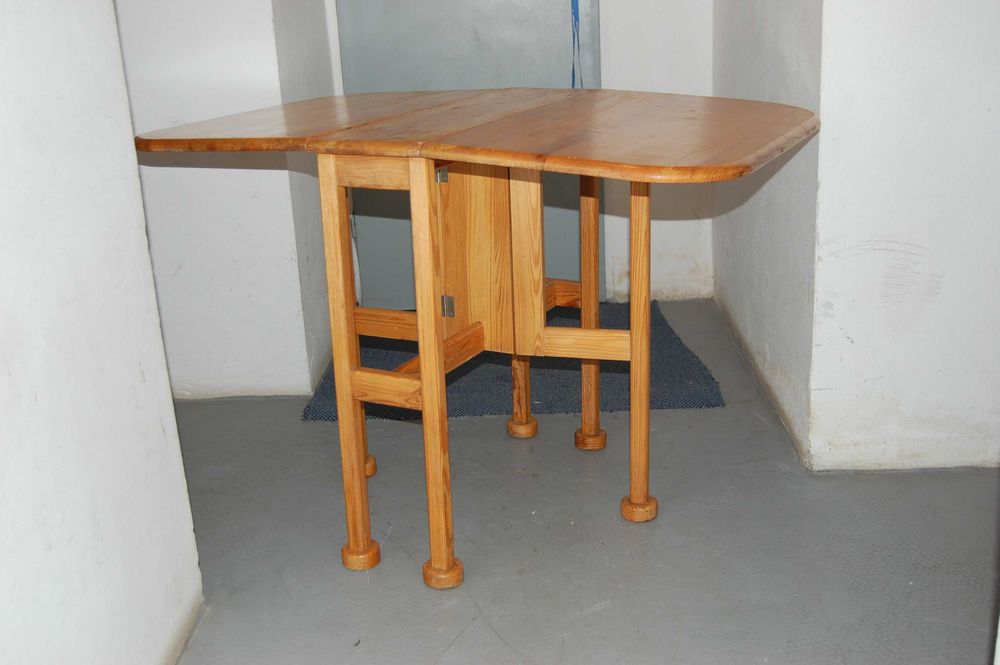 Stół kuchenny, drewniany, składany - PRL