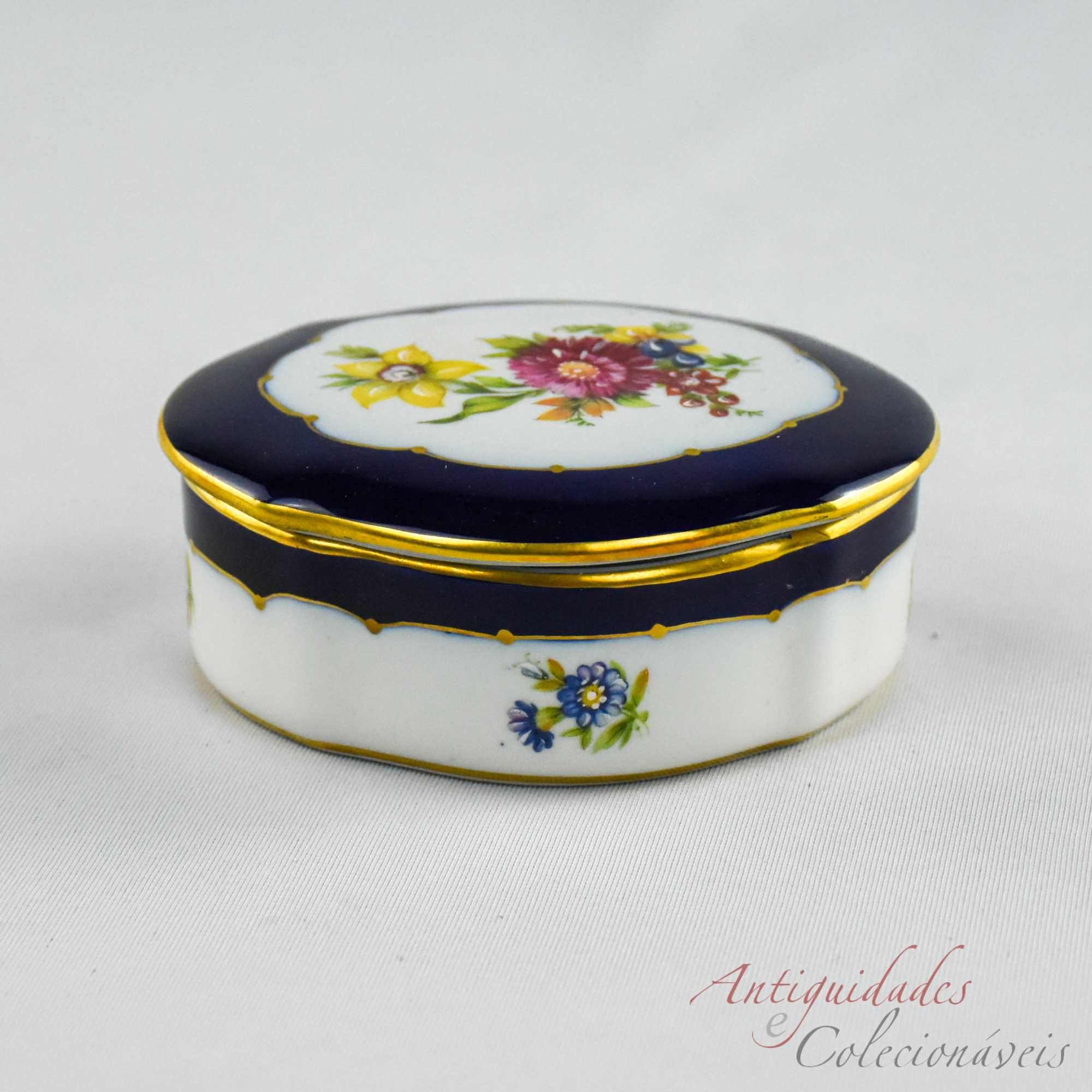 Caixa guarda-joias Porcelana Artibus pintada à mão