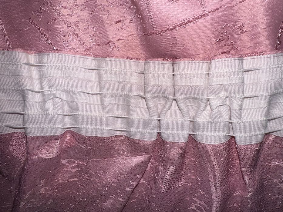 Розовая штора 2 шт