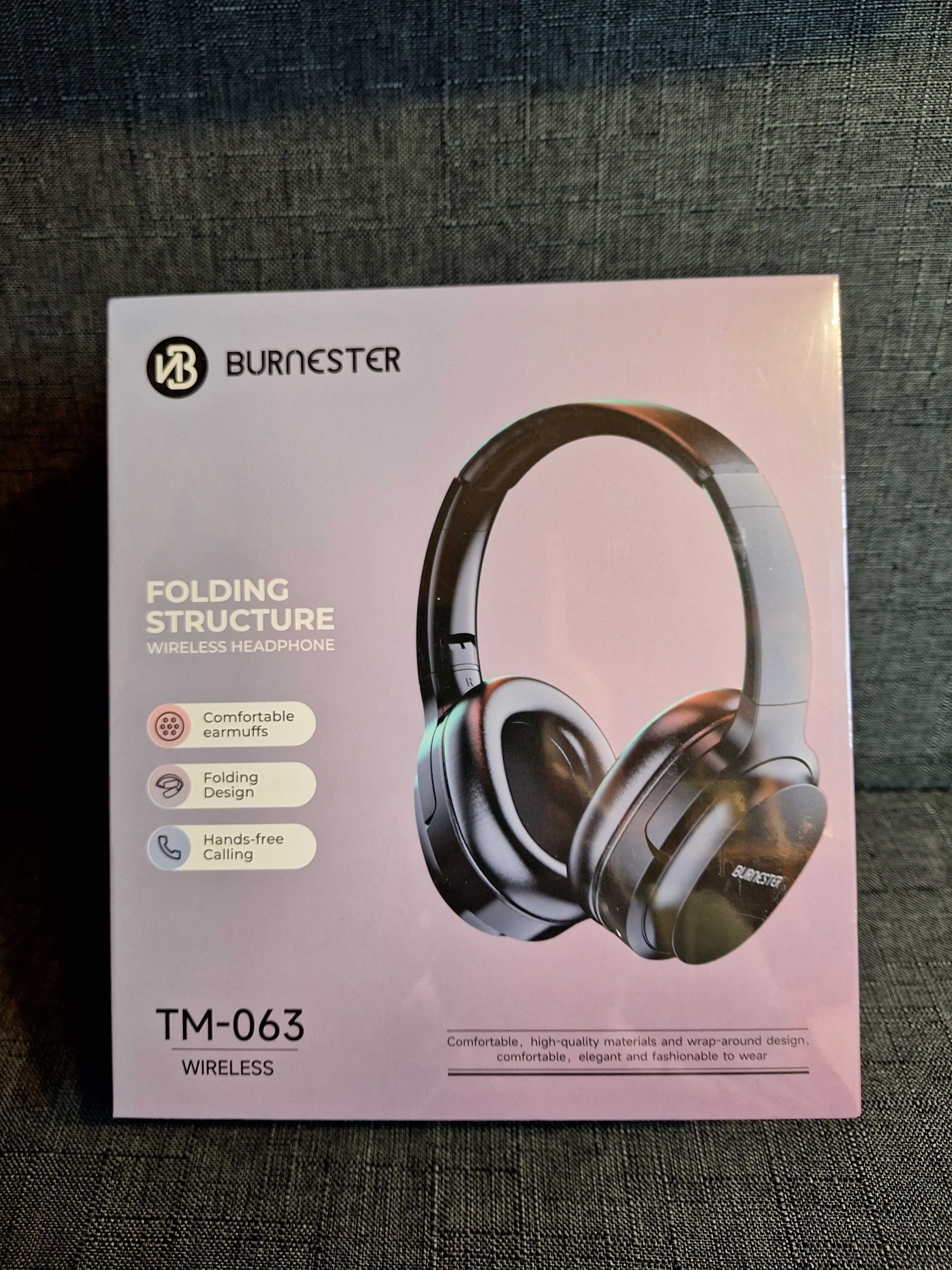 Słuchawki bezprzewodowe BT nauszne Burnester TM-063