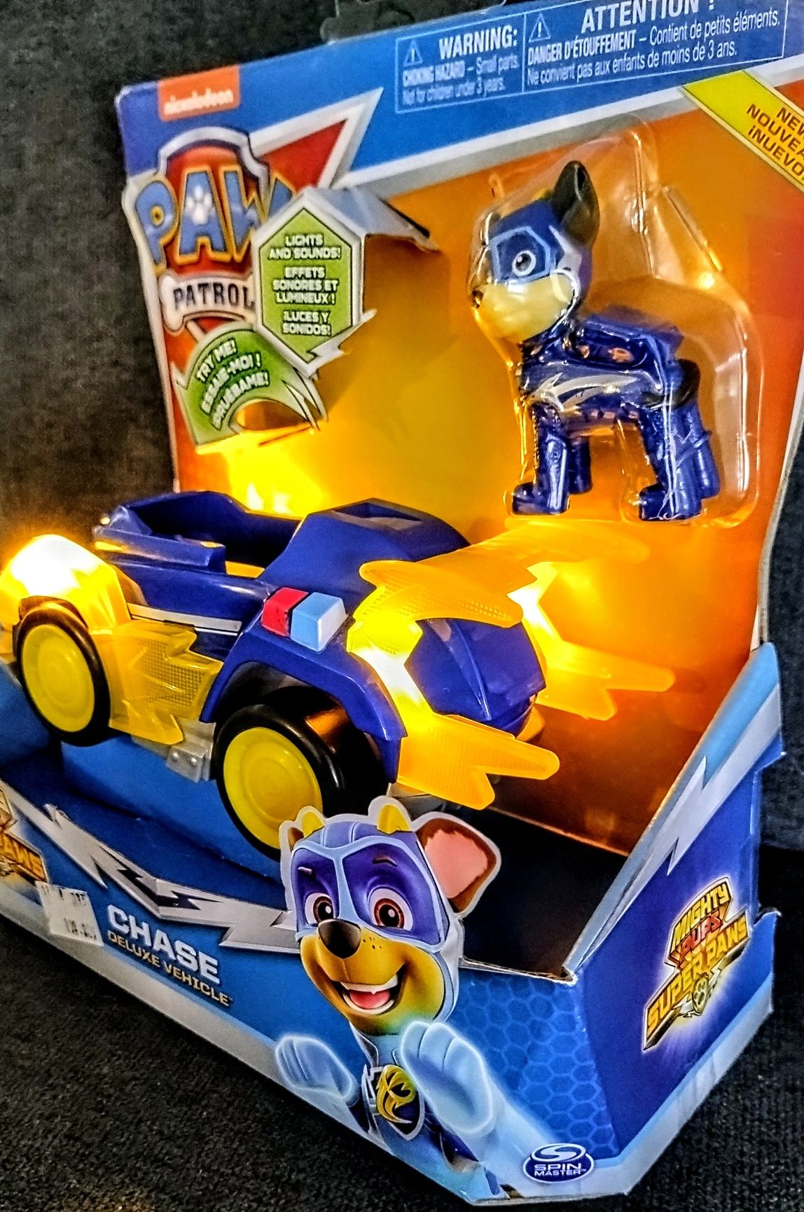 NOWY zestaw Psi patrol kosmopieski Chase Mighty deluxe edyc.limitowana
