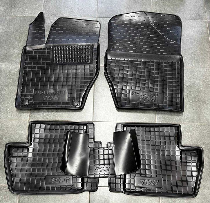 Мʼякі коврики для Peugeot 308\ 3008\ 5008\ 2008\ Rifter\ AVTO-Gumm