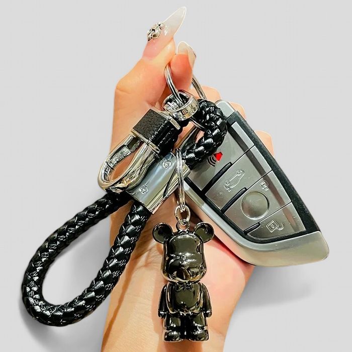 Стильний Брелок підвіска bearbrick для ключів брелок metal bear