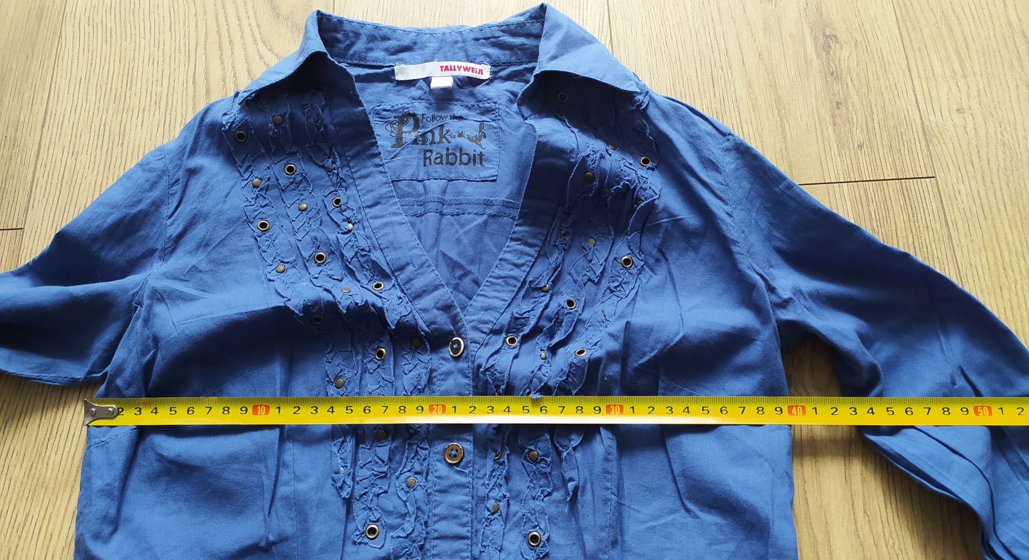 Tunika, Tally Weilj, Pink rabbit, koszula, rozmiar S, 36, jeansowe