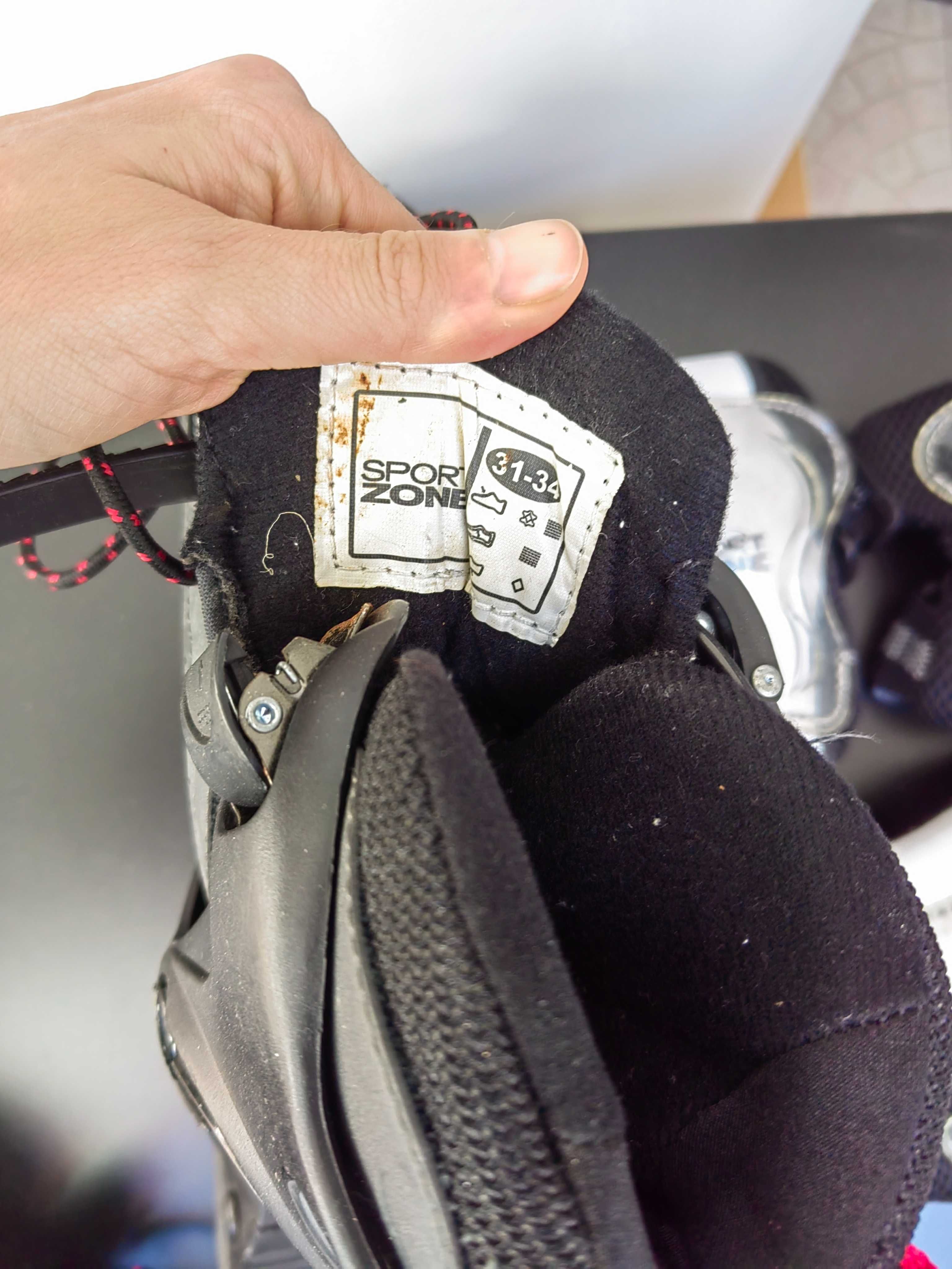 Patins em linha + proteções