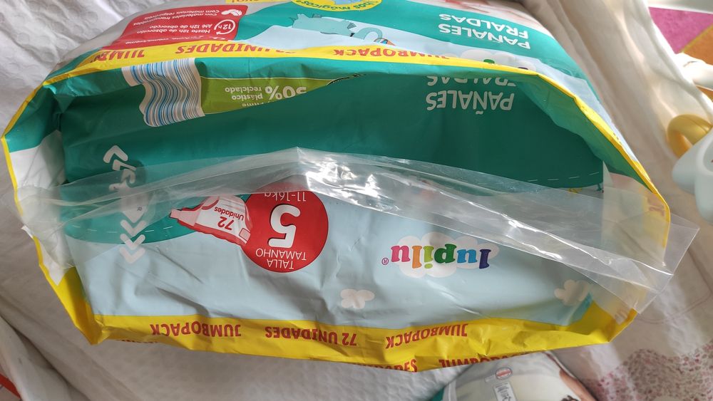 204 FRALDAS marca Lupilu, tamanho 5, novas c/etiqueta