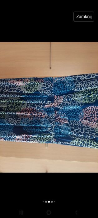 Kombinezon granat w kwiaty 42/44/46