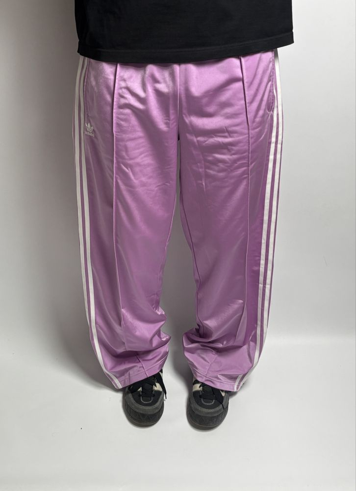 Нові широкі реп штани adidas firebird штаны адидас y2k rap balenc