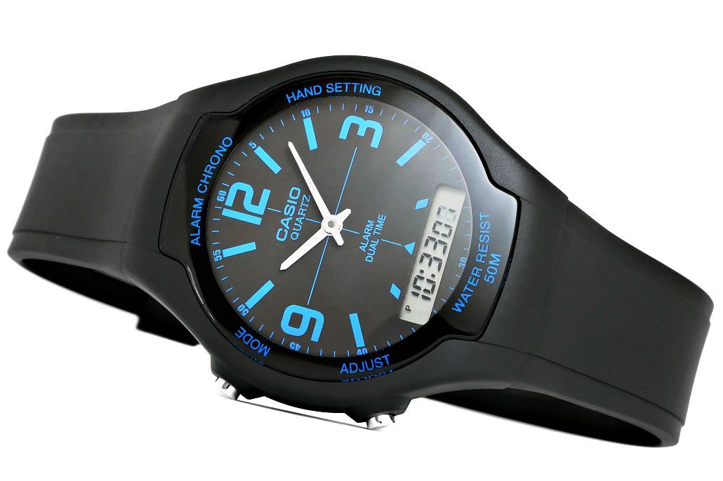 zegarek damski casio aw-90h-2bvdf + box