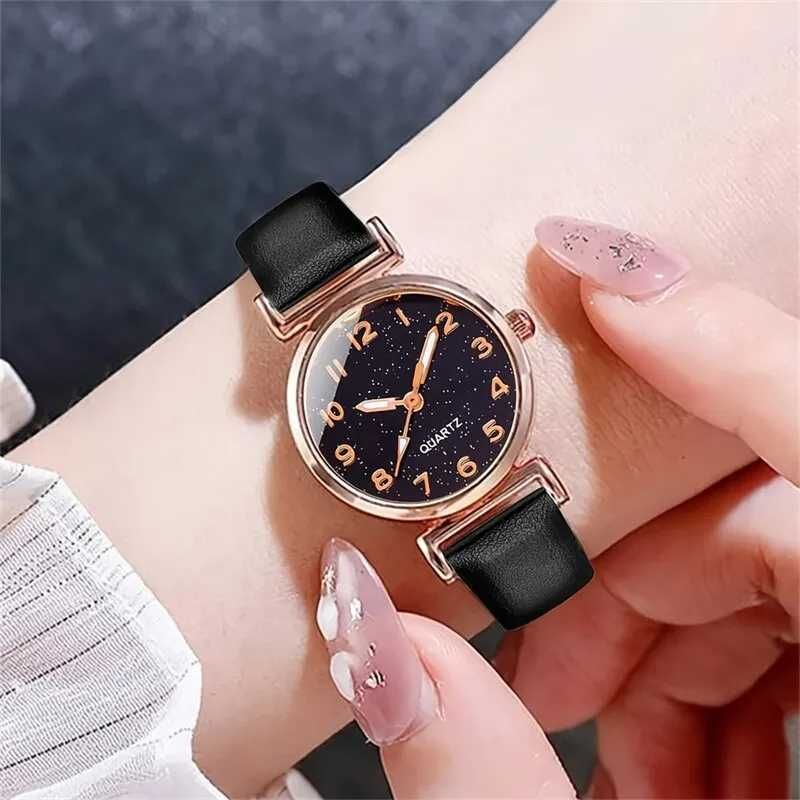 Prosty Elegancki Styl na Twoim Nadgarstku Zegarek + Bransoletka