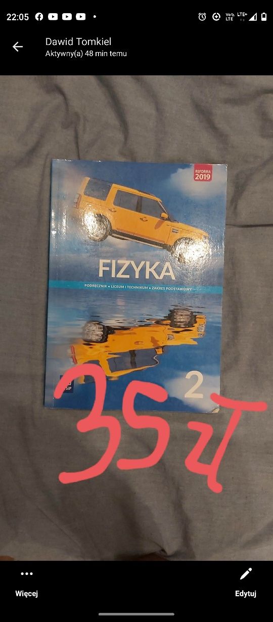 Podręcznik do fizyki kl.2 Lo lub Technikum