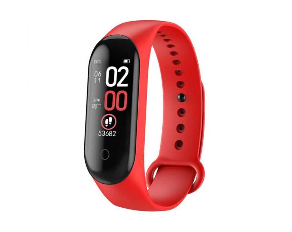 Smartband + Opaska Czerwona M7 Nowa PL Menu