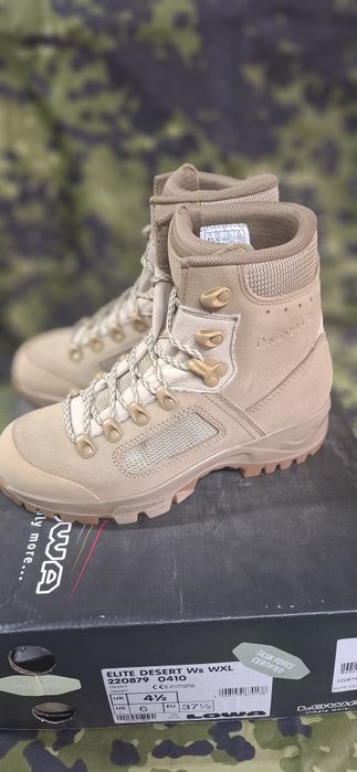 Piaskowe buty wojskowe Lowa Elite Desert r 37, 5