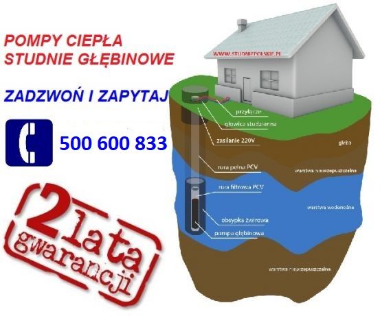 Studnie głębinowe,Pompy ciepła, Bielsko-Biała, Żywiec i okolice