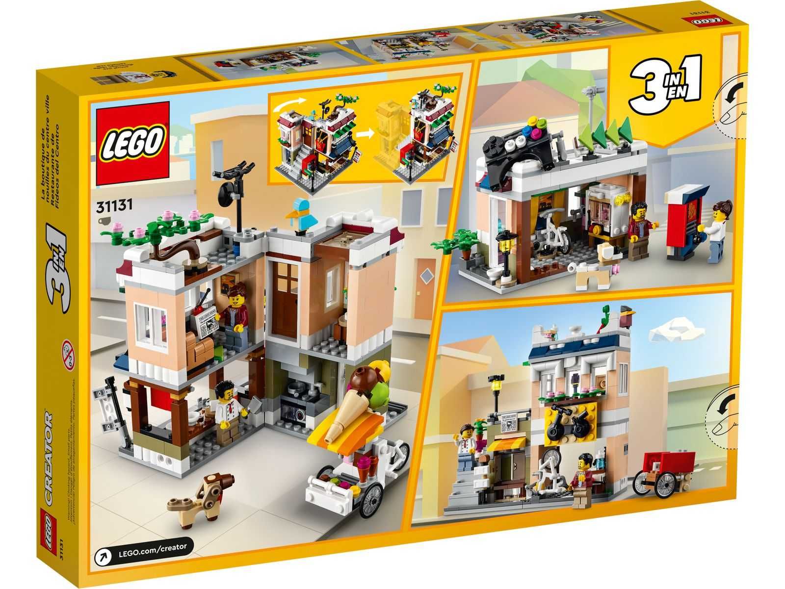 LEGO 31131 Creator 3w1 - Sklep z kluskami w śródmieściu