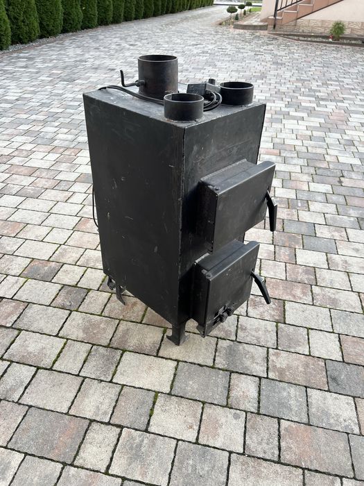 Piec nadmuchowy z nadmuchem dmuchawa nagrzewnica powietrza koza Higher