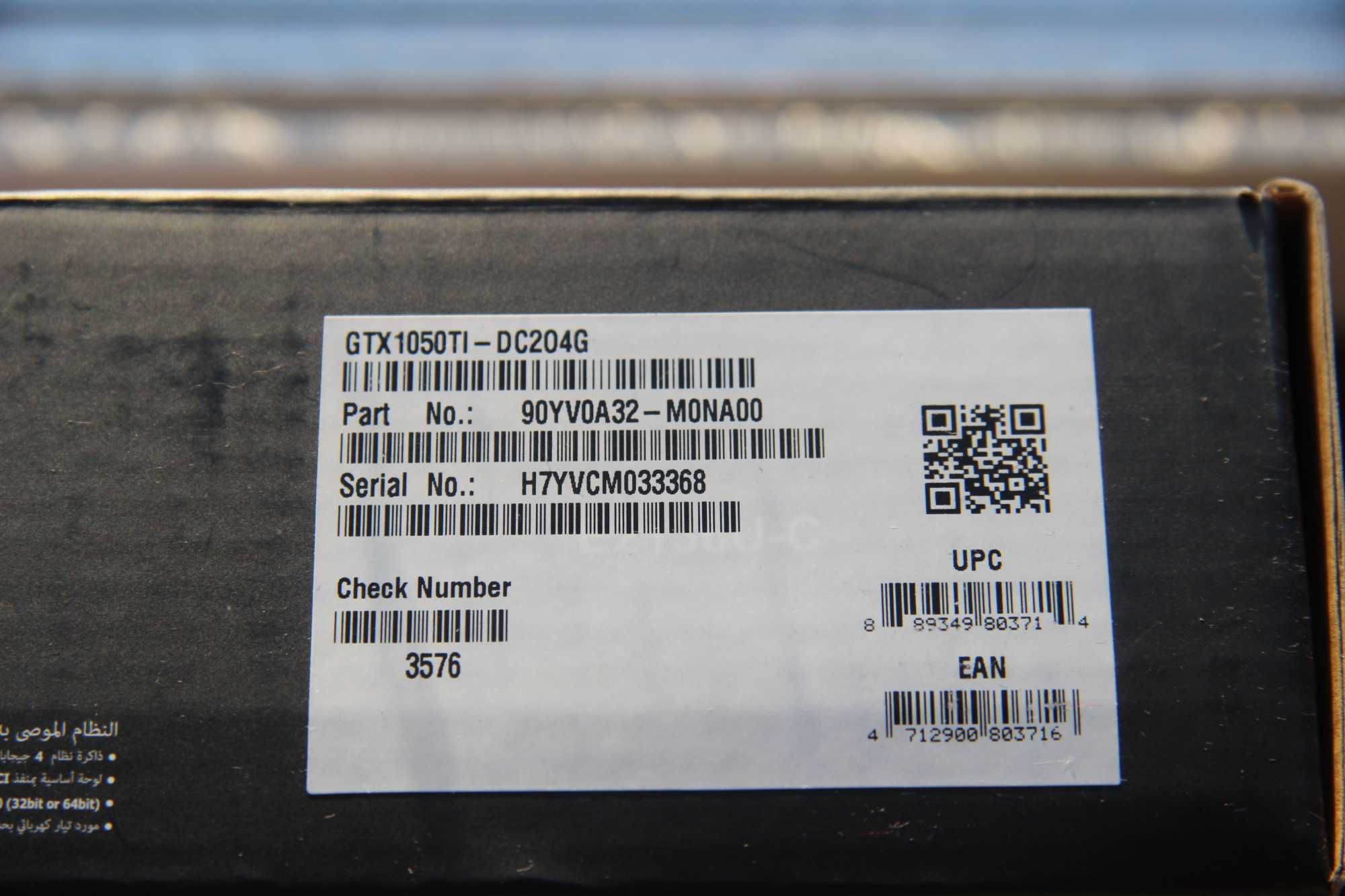 ASUS GTX1050ti-DC204G
