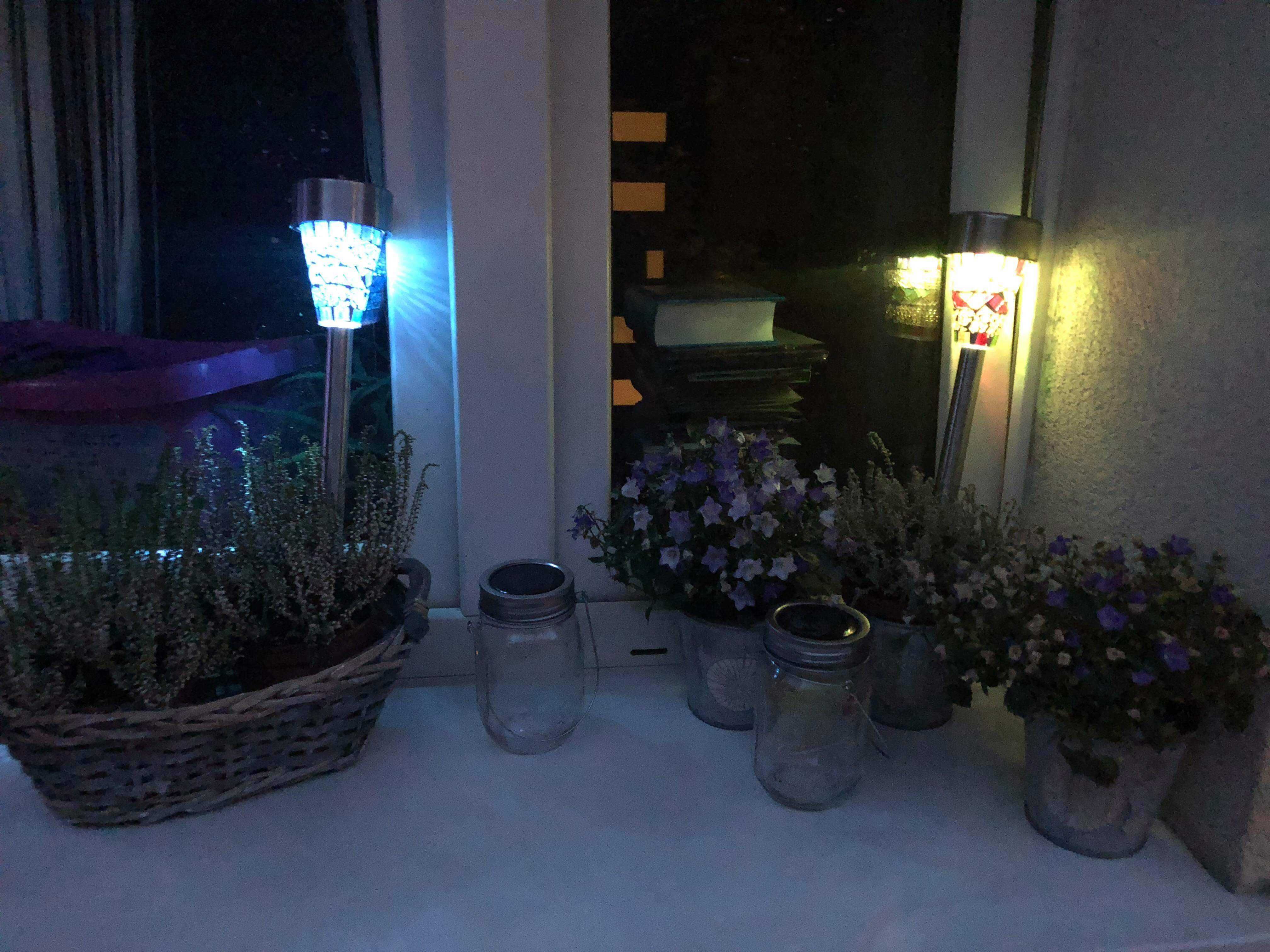 LED Lampki solarne SŁOICZEK kolorowe