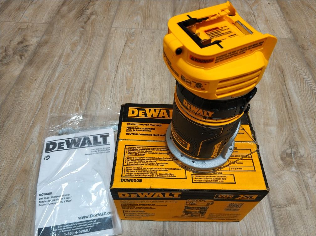 ТОП продаж.Аккумуляторный бесщеточный фрезер DeWalt DCW600B 20V MAX