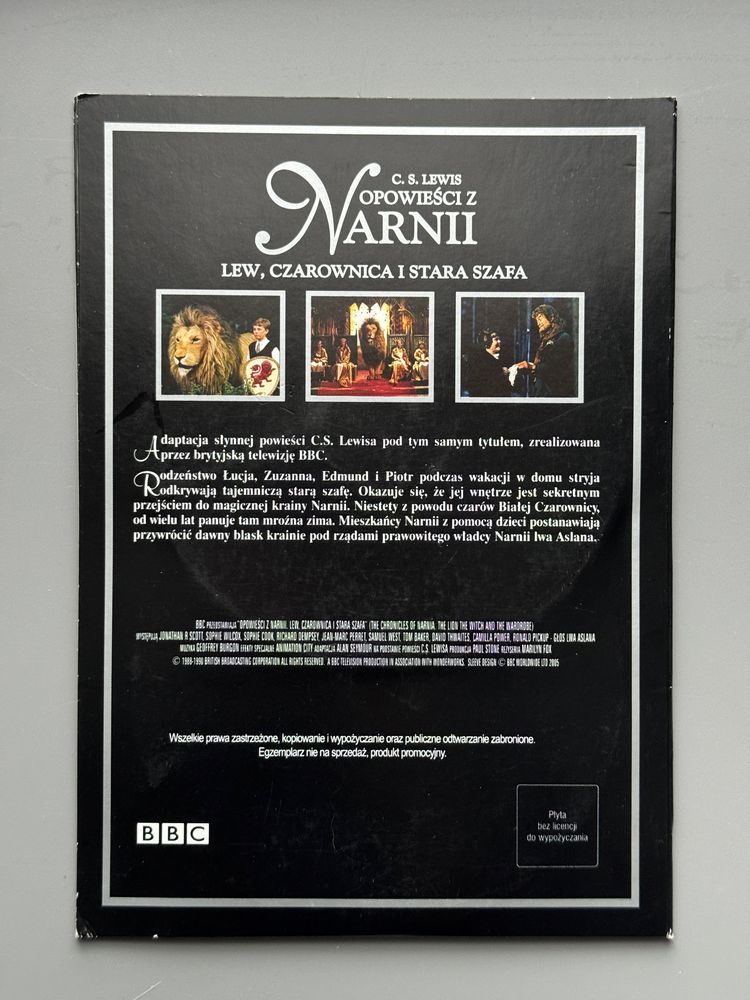 Serial BBC Opowieści z Narnii Lew Czarownica i stara szafa DVD