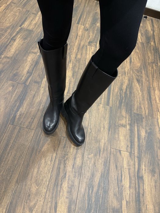 Чоботи Massimo dutti 38 розмір шкіряні