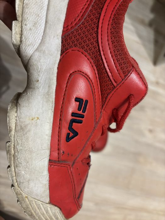 Sneakersy FILA buty sportowe platformy czerwone rozm. 34