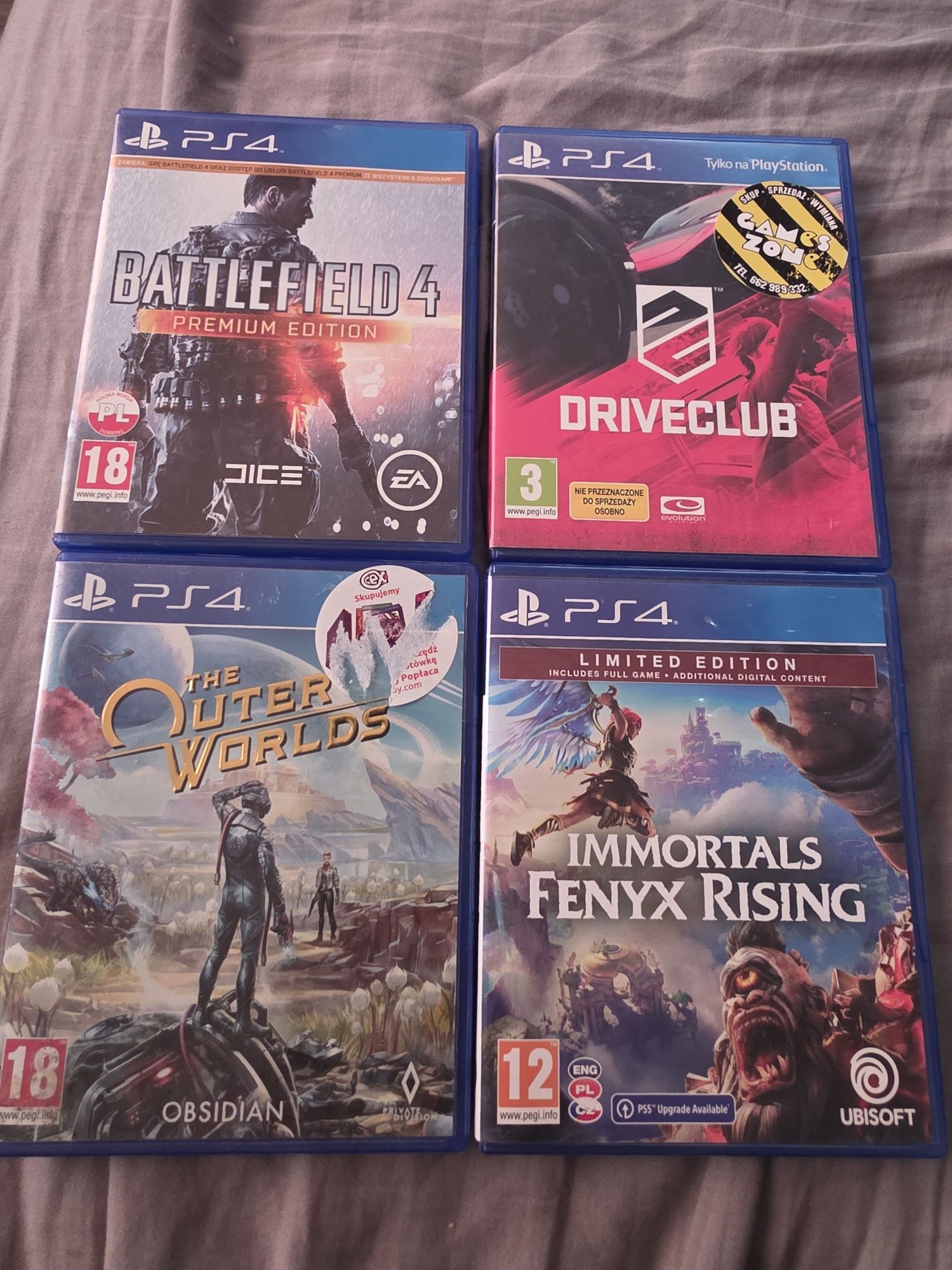 Ps4 PlayStation 4 Zestaw Gier