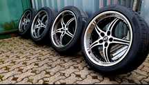 4 felgi włoskiej firmy RS Motorsport 20 cali 5x112 z oponami 235/45/20