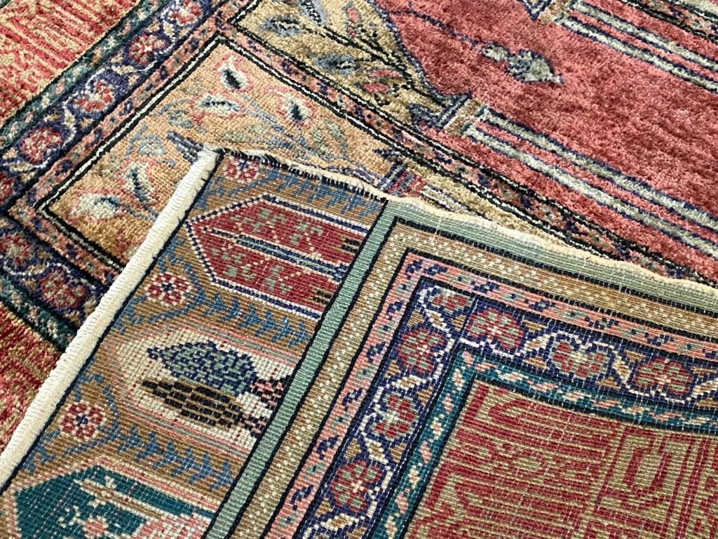 Jedwabny Kayseri 210 # 85 Perski dywan ręcznie tkany z jedwabiu