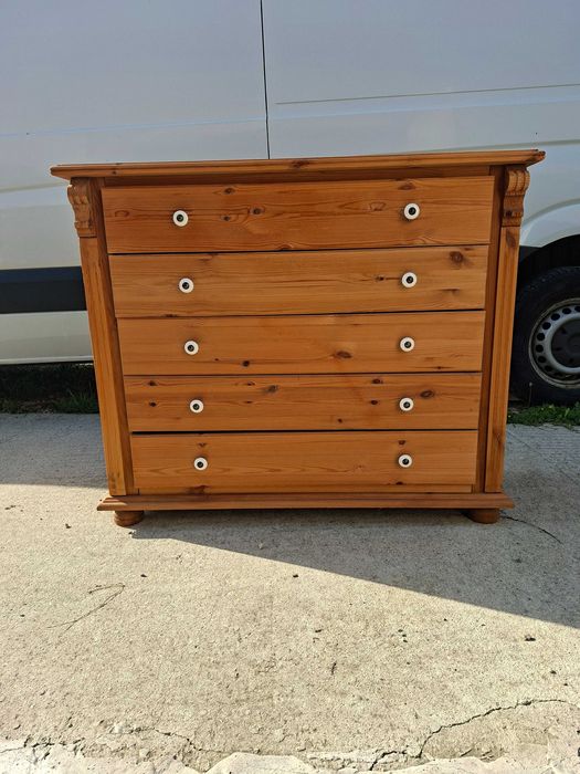 Komoda sosnowa 5x szuflada
