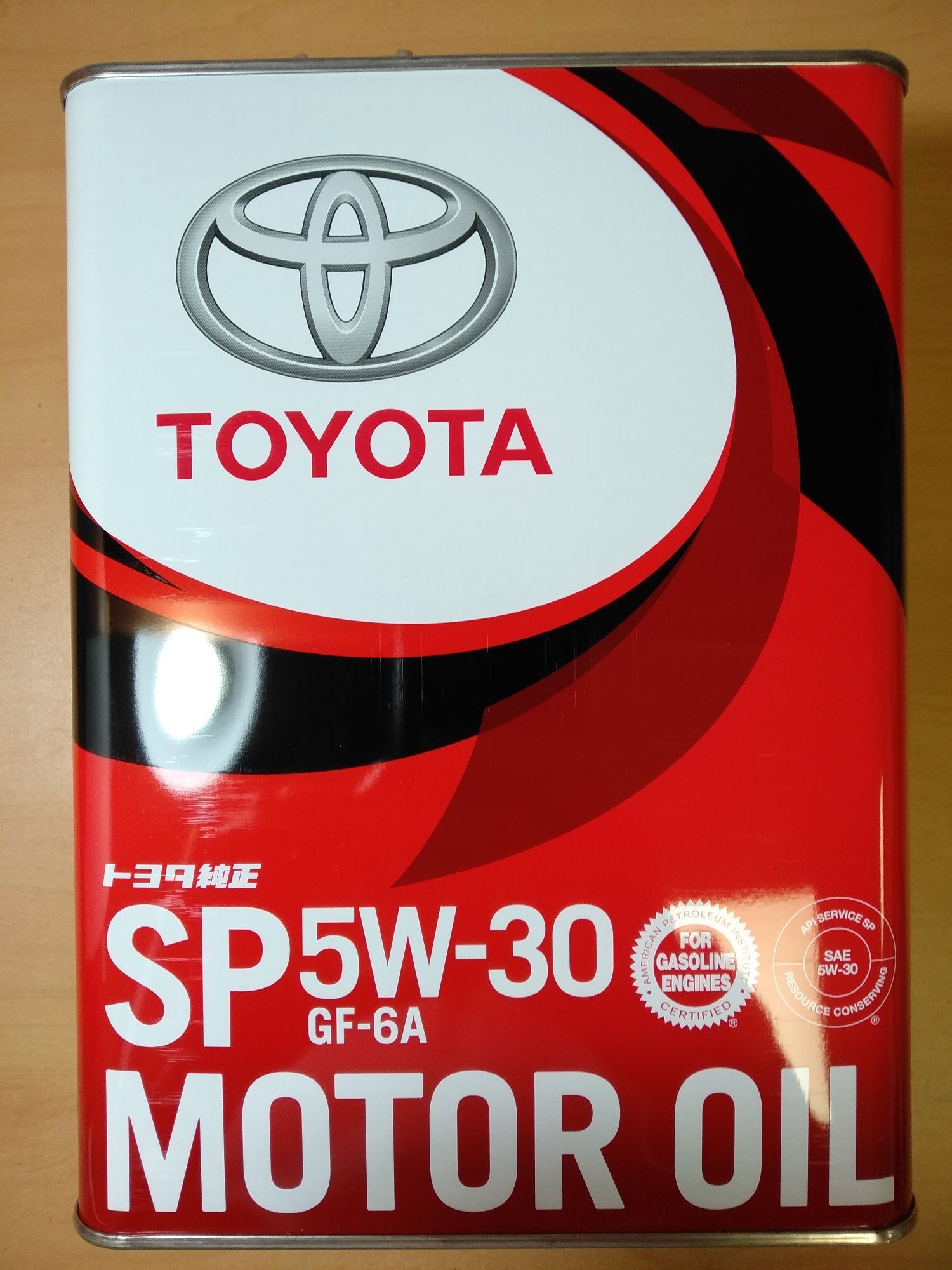 ОРИГИНАЛЬНОЕ Масло моторное (двигателя) SP/GF-6A Toyota 5W30 (Япония)