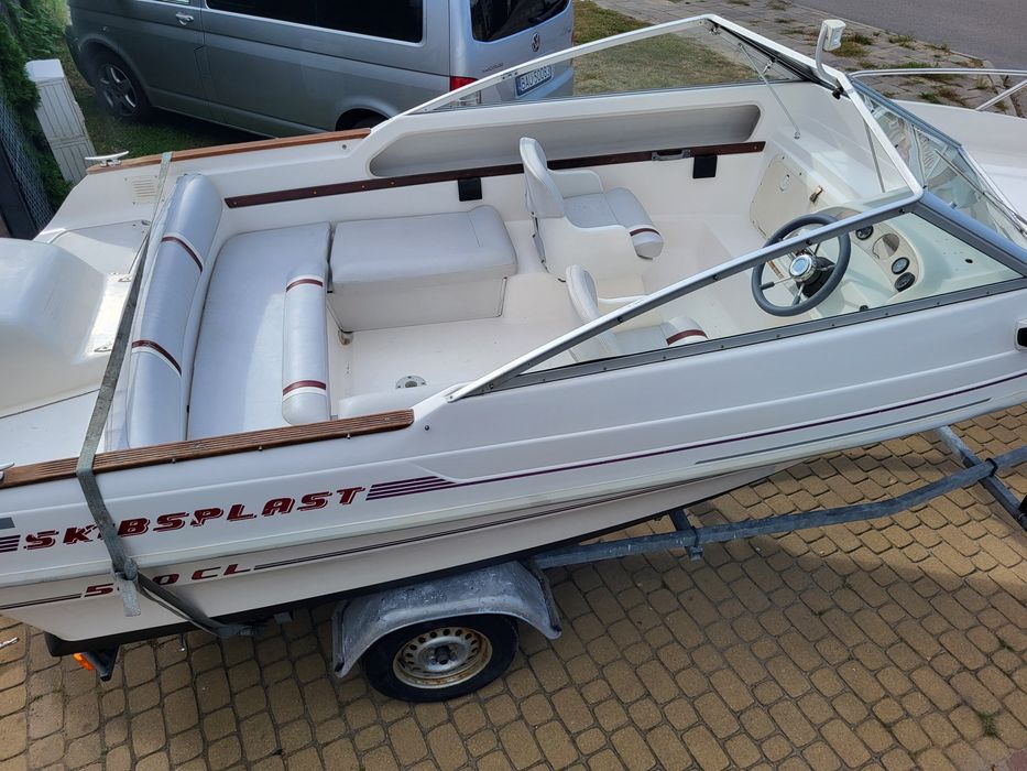 Piekna zadbana Lodz lodka motorowa SKIBSPLAST 500cl motorowka  5metrow