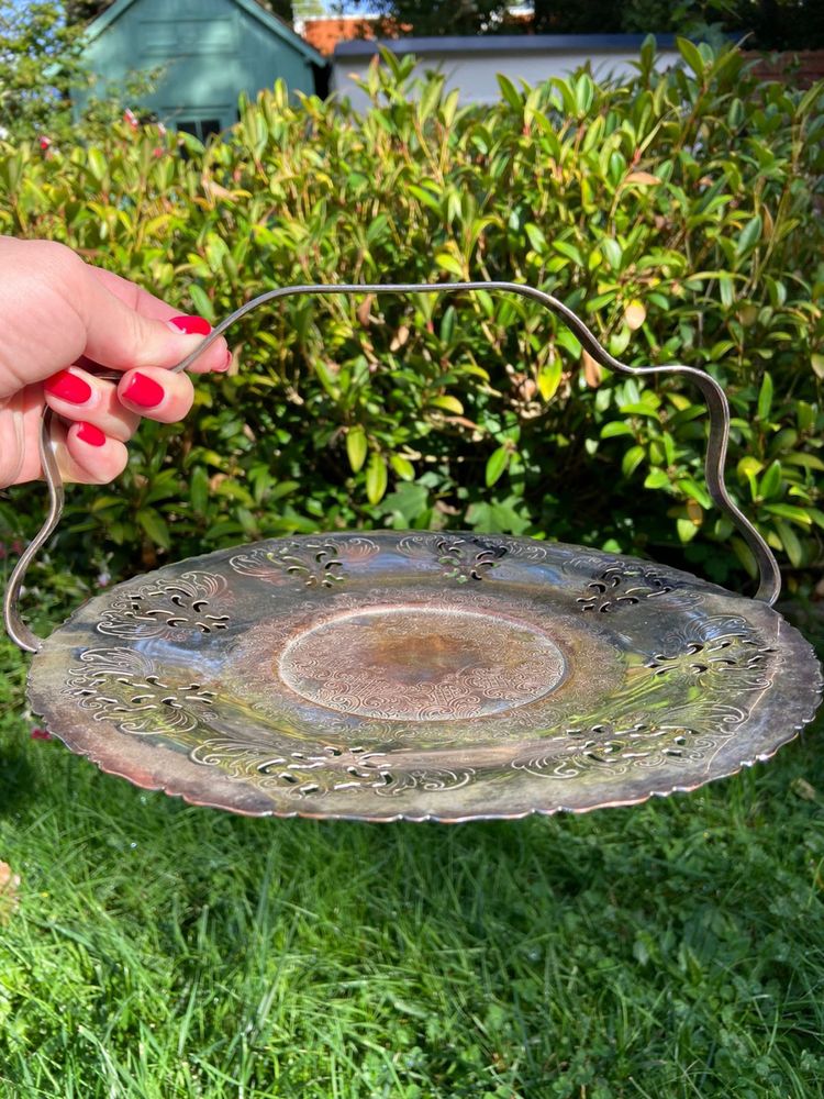 Антикварна тарілка E.P.Copper Victorian Plate Platter Silver