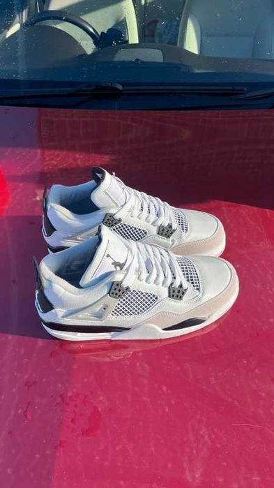 Buty Mokasyny Jordan_4_Retro_Military_Black R.43