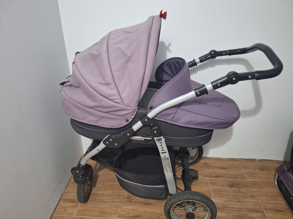 Wózek Jedo Fyn Alu Line fioletowy 2 w 1