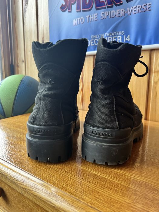 Balenciaga Strike boots black distress ботинки | баленсіага страйк