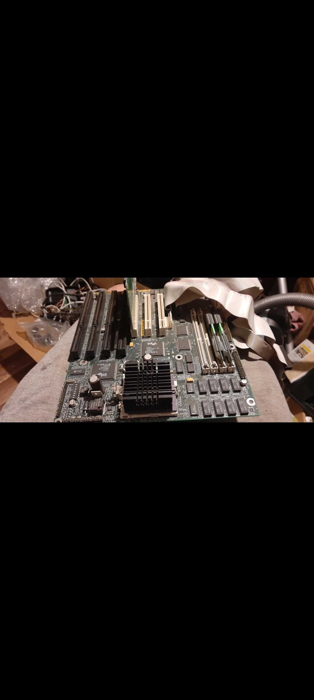 Retro Płyta z procesorem intel pentium  75Mhz