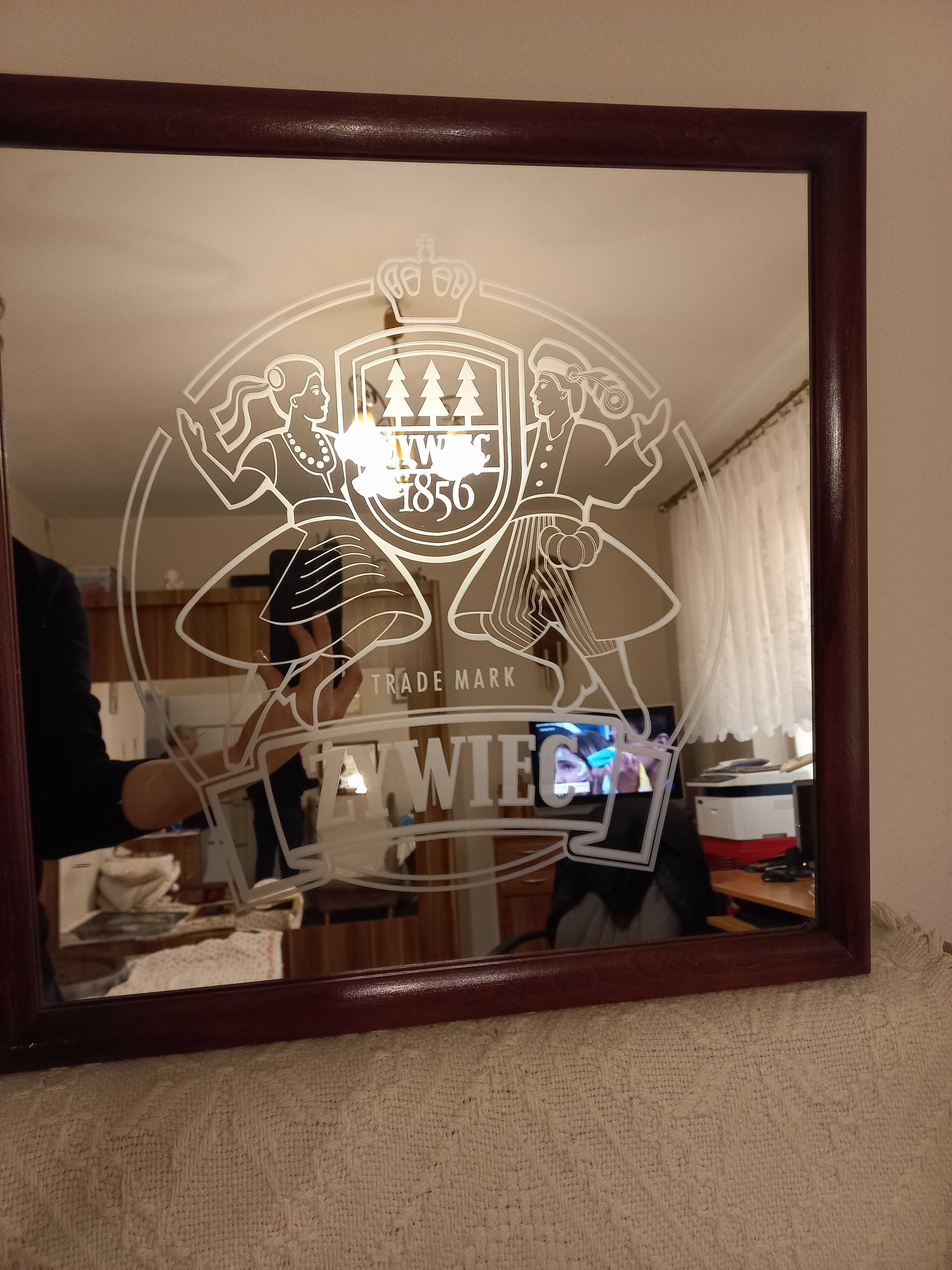 Ozdobne lustro Browaru Żywiec