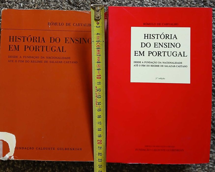 Livro História do Ensino em Portugal - duas edições
